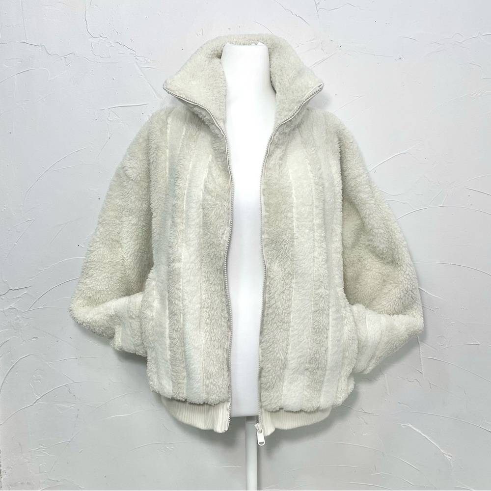 Athleta Willow Fleece Sherpa Bomber Jacket - Picture 5 of 15